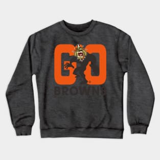 Cleveland Browns BullDawg - Go Browns! Growler Crewneck Sweatshirt